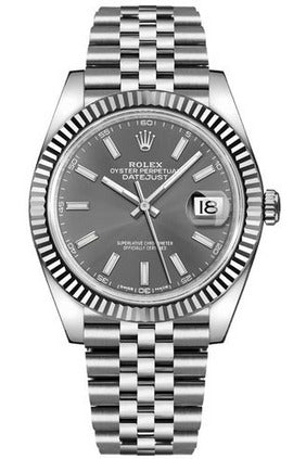 rolex datejust 41 black dial men's watch 126334-0014