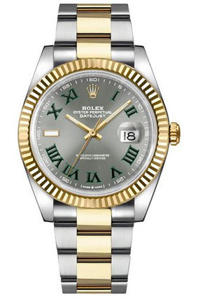 rolex datejust 41 fluted bezel men's watch 126333-0019