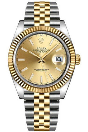 rolex datejust 41 men's automatic luxury watch 126333-0010