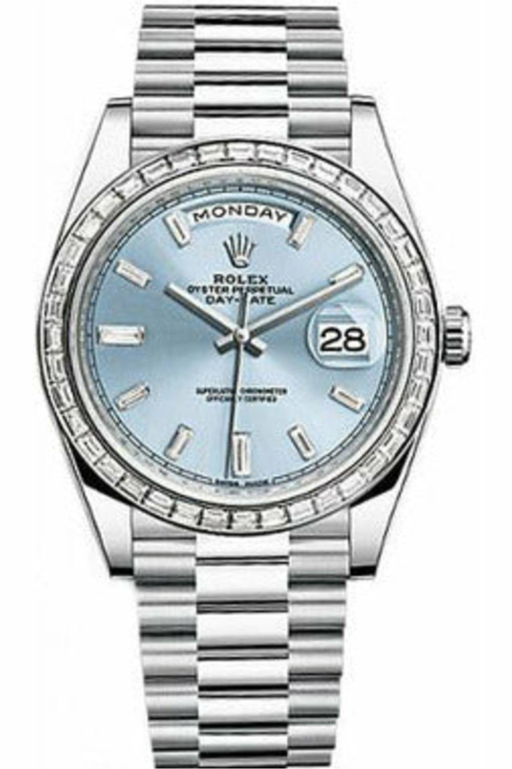 rolex day-date 40 platinum 228396tbr