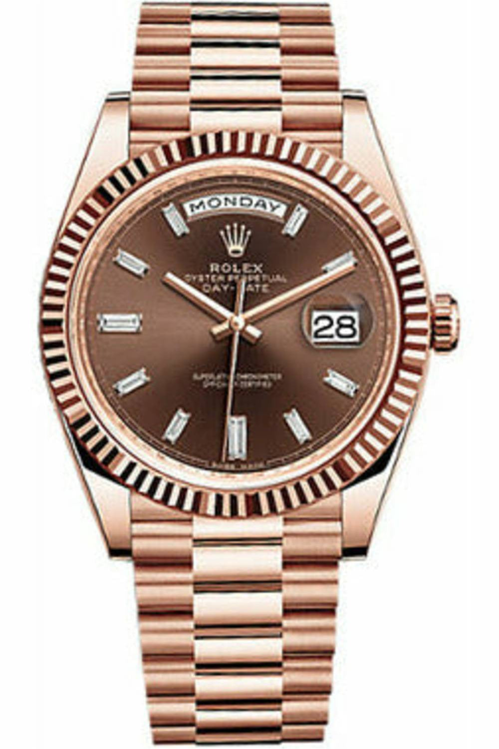 rolex day-date 40 rose gold 228235