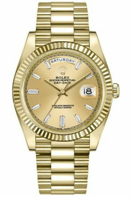 rolex day-date 40 solid 18k yellow gold 228238