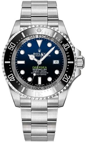 rolex deepsea d-blue dial luxury men's watch 116660-0003