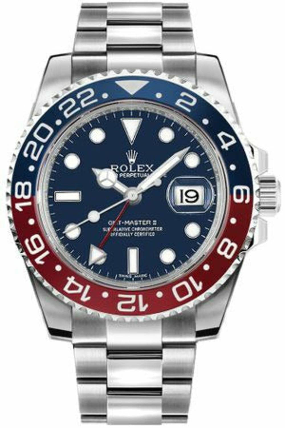 rolex gmt-master ii blue dial 126719blro