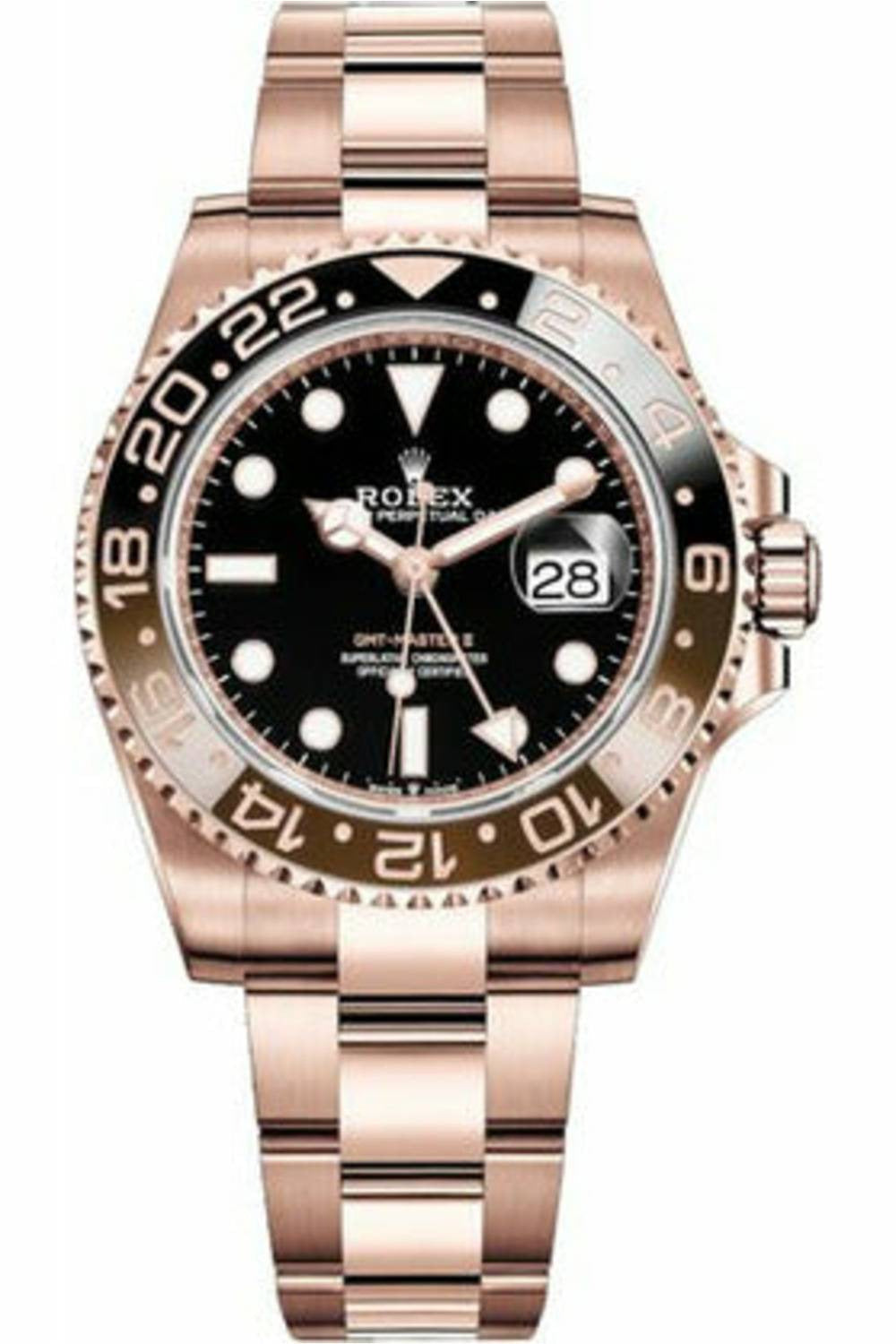 rolex gmt-master ii root beer 126715chnr