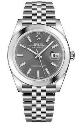 rolex oyster perpetual datejust stainless steel 41mm men's watch