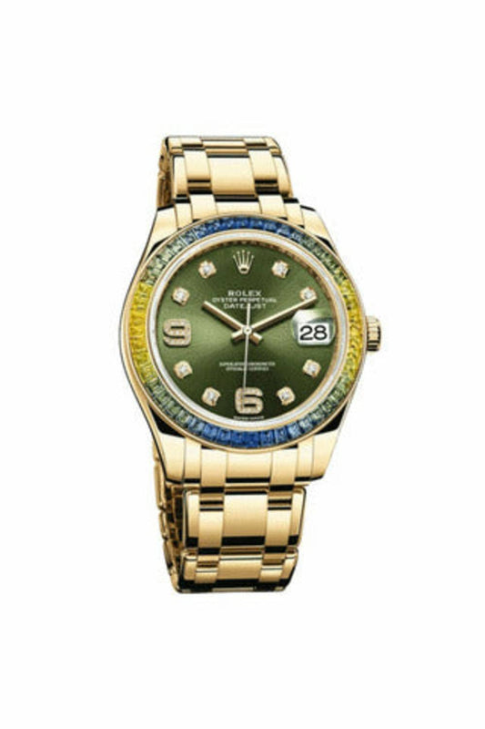 rolex oyster perpetual pearlmaster 18kt yellow gold 39mm ladies watch