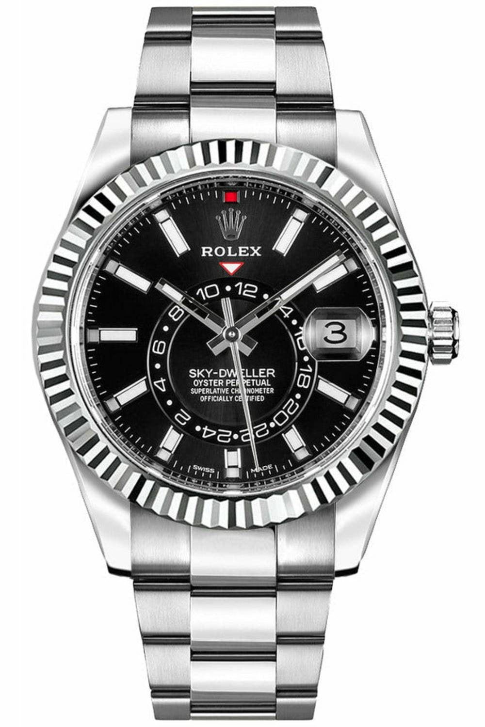 rolex sky-dweller 18kt white gold 42mm